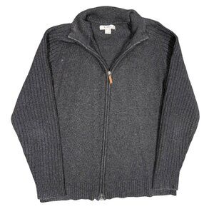 Byford of London Full Zip Wool Knit Sweater Large